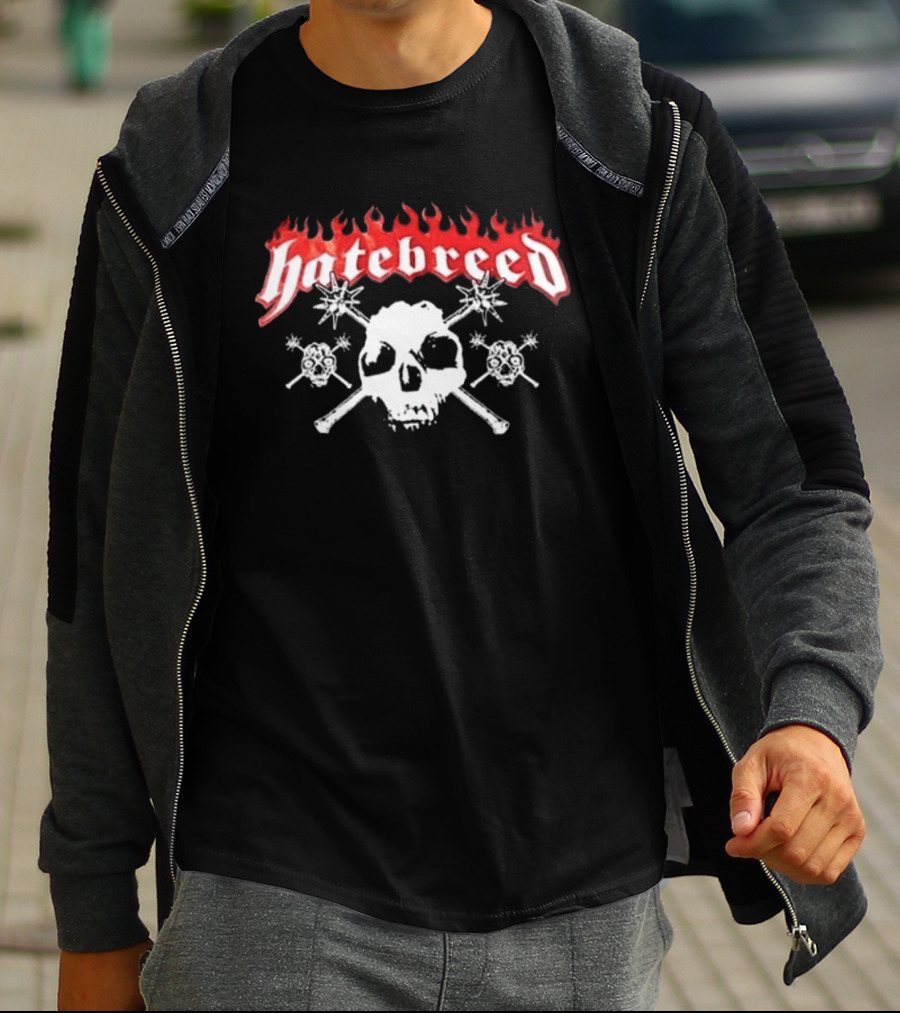 Hatebreed The Summer Slaughter Tour Part 1 2026 Skull And Crossbones Logo With Dates T-Shirt
