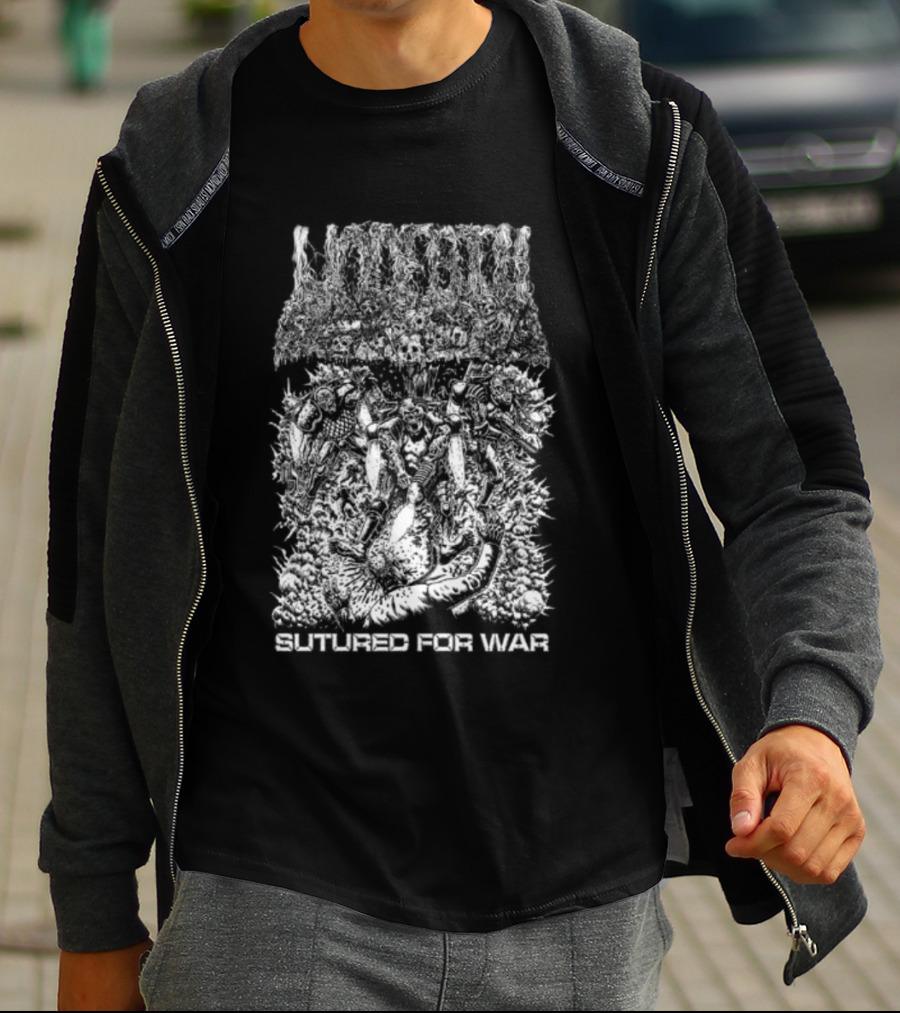 Undeath Sutured For War Metal Shop T-Shirt