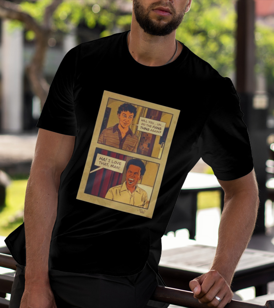 Interview With The Vampire Fang Thing Comic Panel Ha I Love That Man T-Shirt