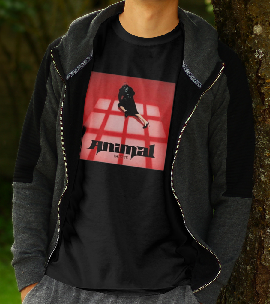 Katseye Animal Red Grid Aesthetic T-Shirt