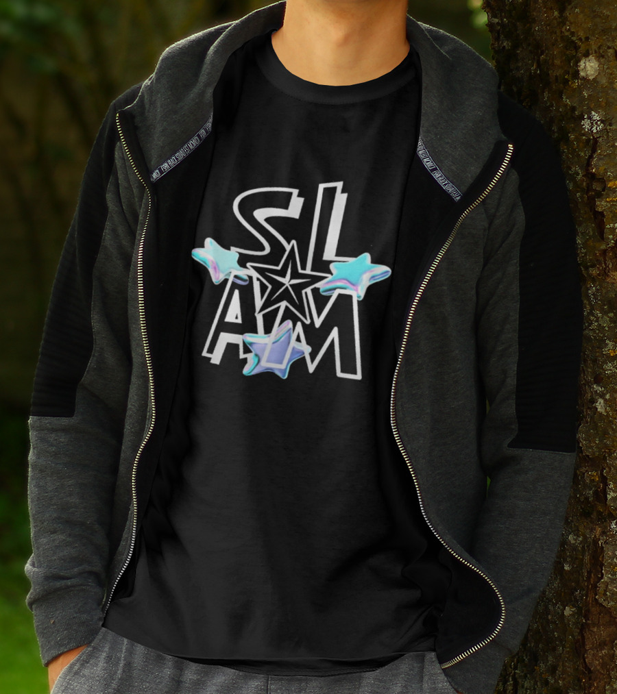 Slam Stars Holographic Blue Floating Trio T-Shirt