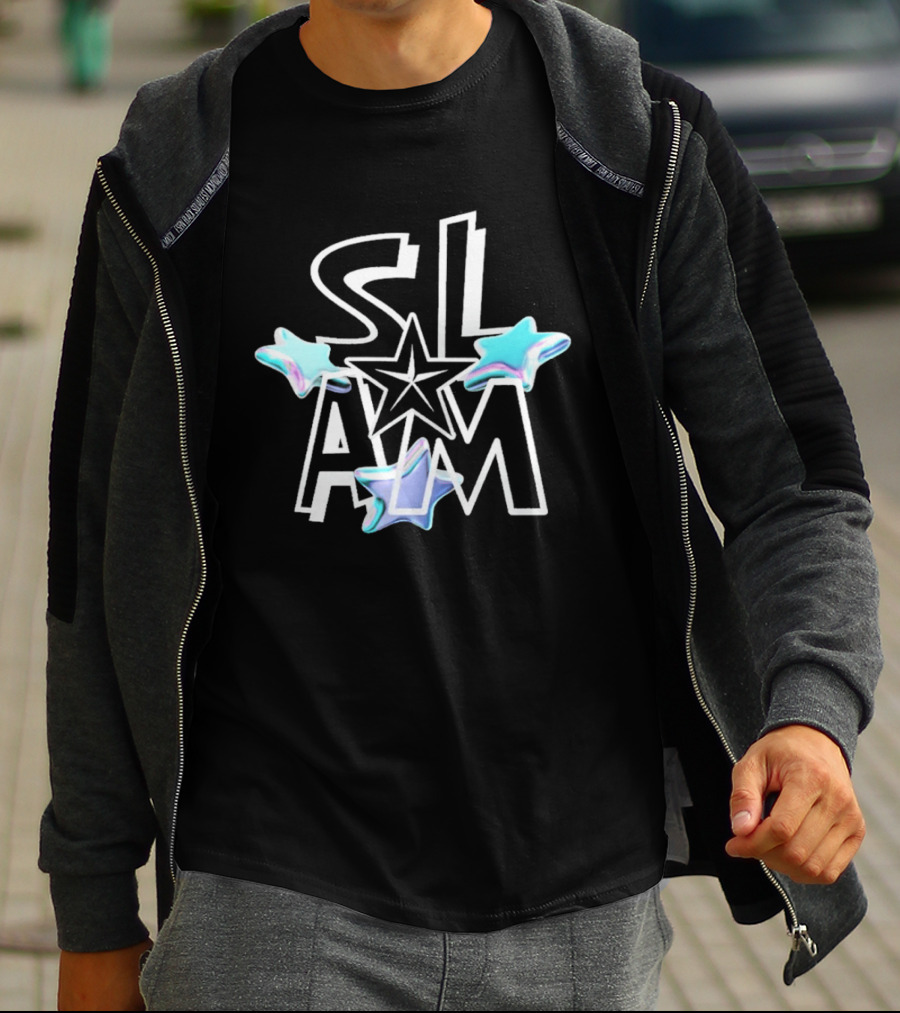 Slam Stars Holographic Blue Floating Trio T-Shirt