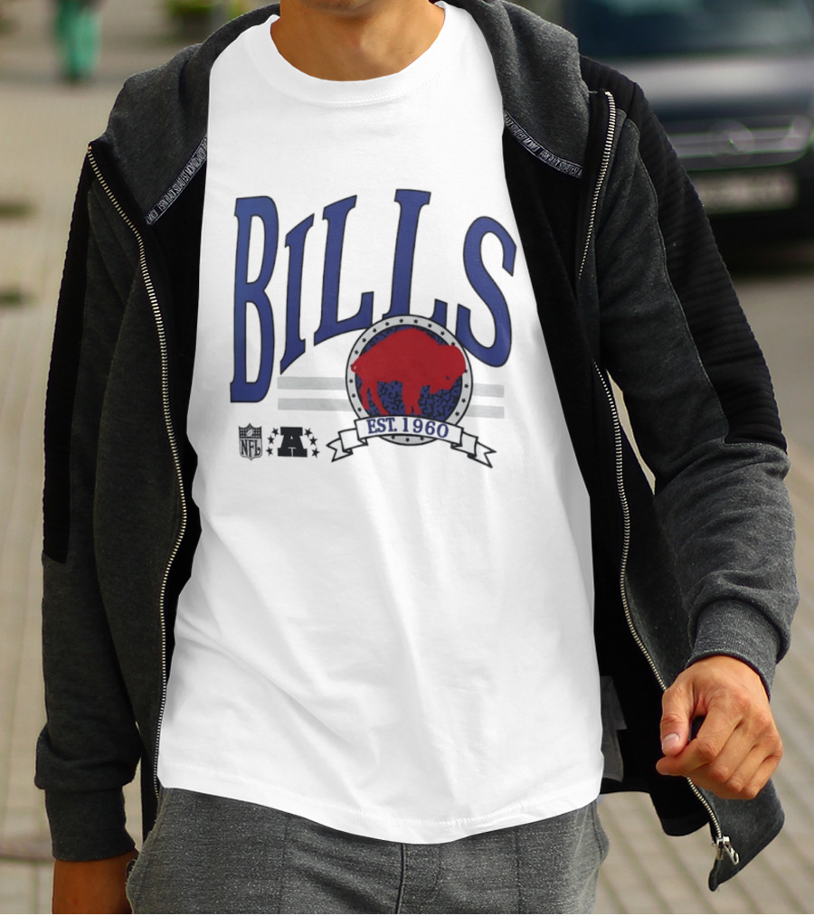 Buffalo Bills Est 1960 Blue Red Buffalo T-Shirt
