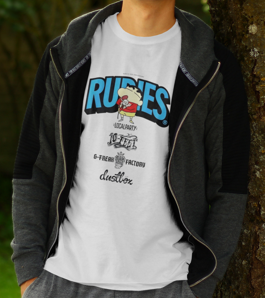 Rudies Crayon Shinchan Local Party B Freak Factory Duettrax Collaboration T-Shirt