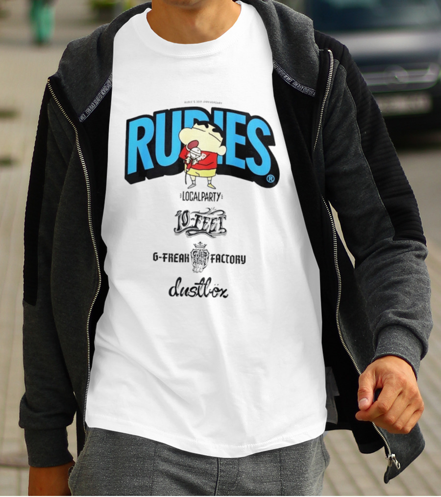 Rudies Crayon Shinchan Local Party B Freak Factory Duettrax Collaboration T-Shirt