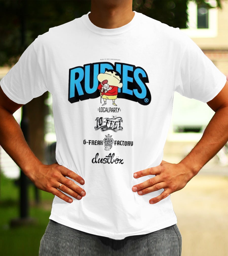 Rudies Crayon Shinchan Local Party B Freak Factory Duettrax Collaboration T-Shirt