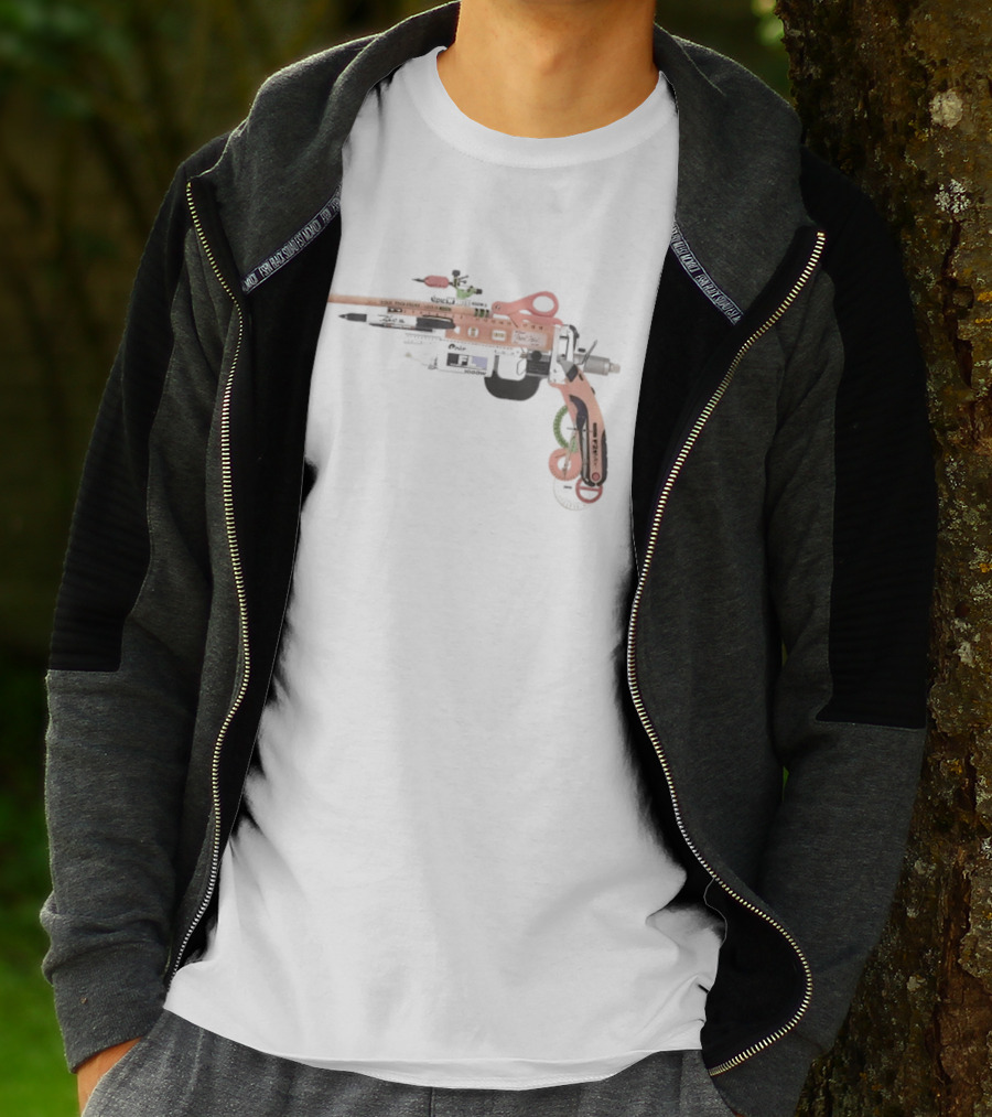 School Office Supplies Gun T-Shirt