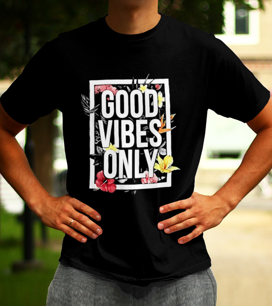 Alana Thompson Good Vibes Only Floral T-Shirt