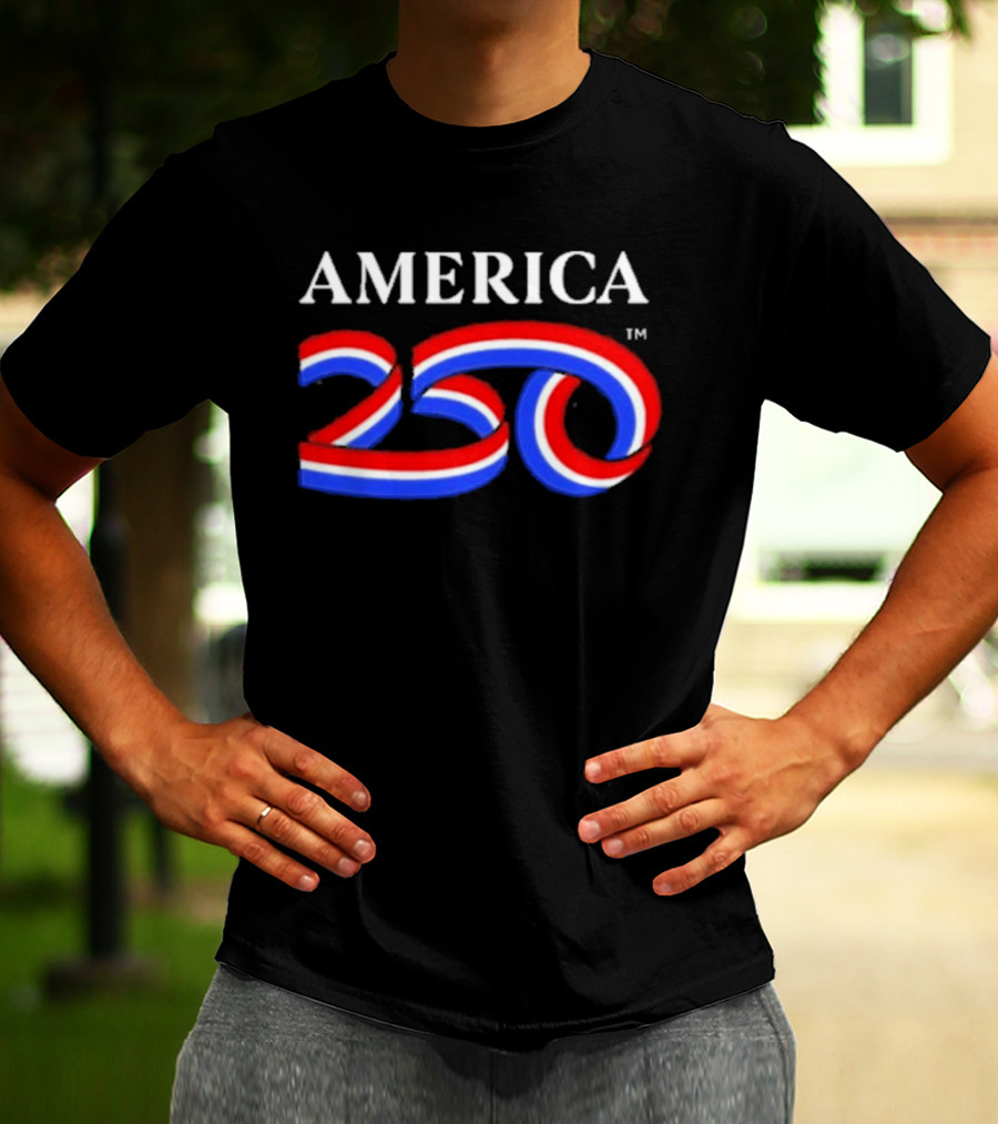AMERICA 250 Red White Blue USA Anniversary T-Shirt