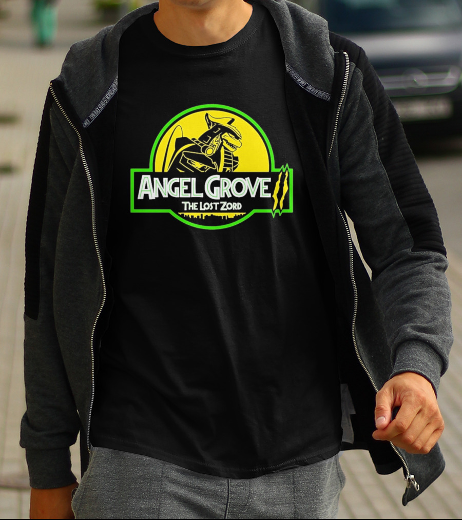 Angel Grove The Lost Zord Dinosaur Robot T-Shirt