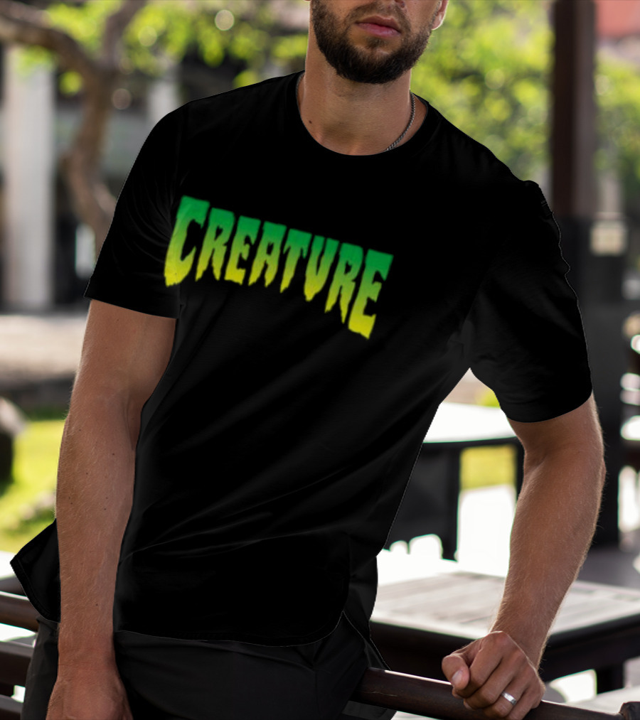 Bingo Store Creature Mens Green Yellow Gradient T-Shirt