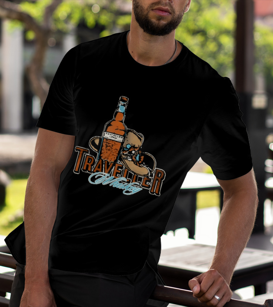 Traveller Whiskey Bottle Hat Chris Stapleton T-Shirt