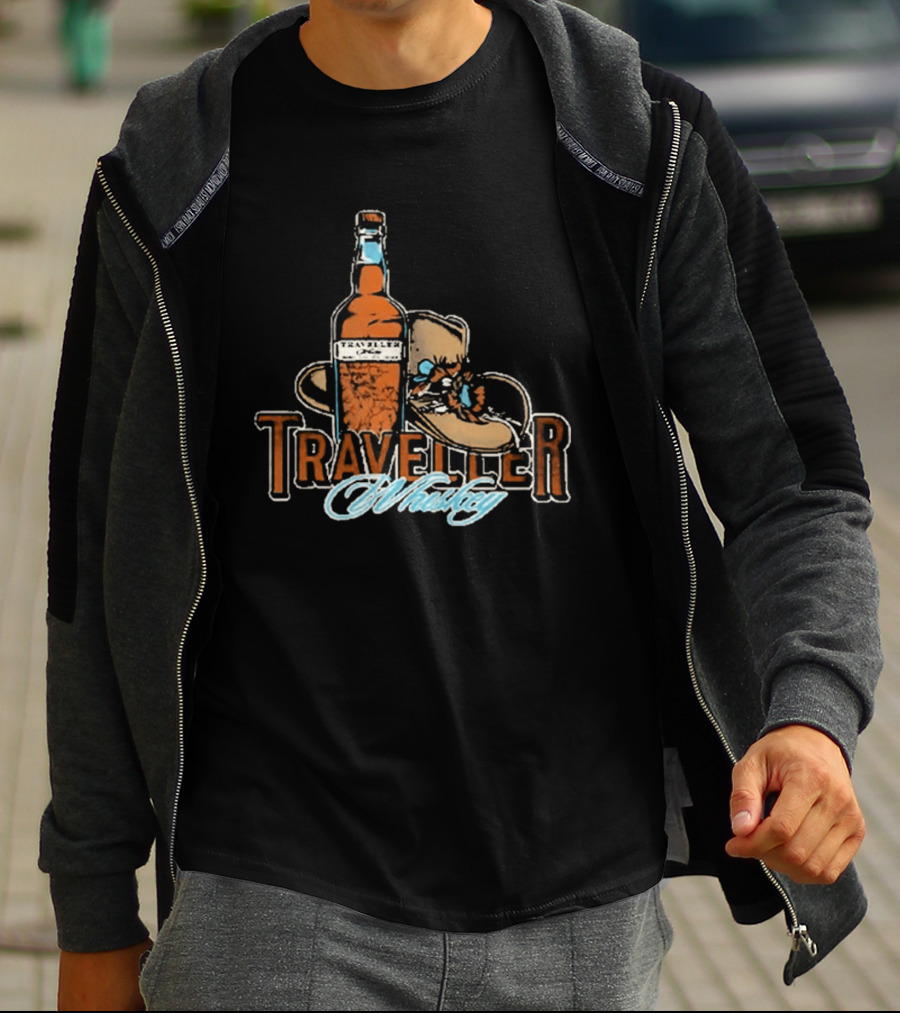 Traveller Whiskey Bottle Hat Chris Stapleton T-Shirt