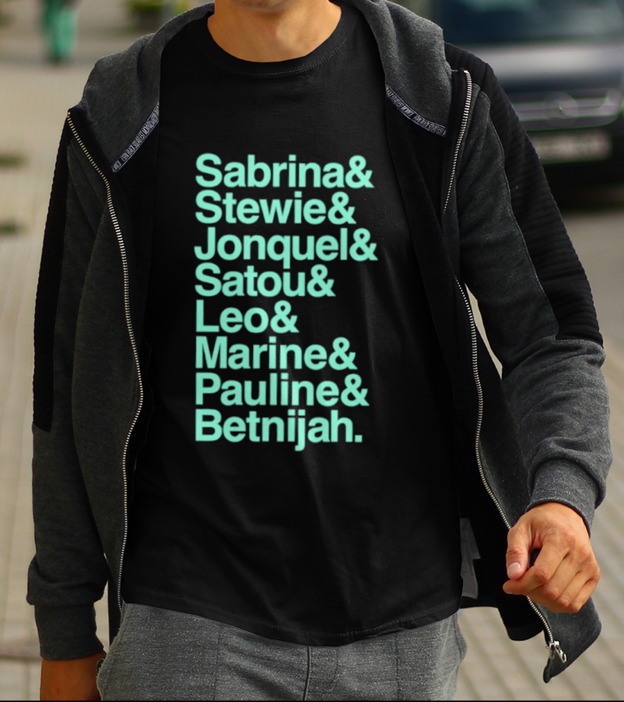 Sabrina Stewie Jonquel Satou Leo Marine Pauline Betnijah New York Liberty 2026 WNBA Players T-Shirt