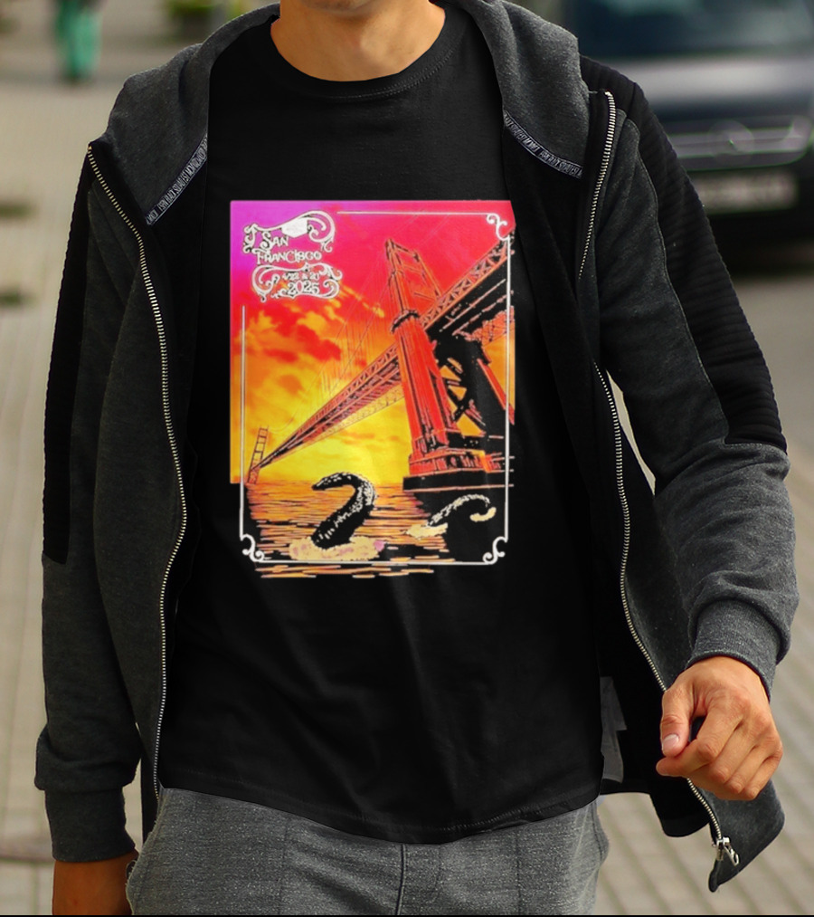 Phish The Spring Tour 2025 Bill Graham Civic Auditorium San Francisco April 22nd 23rdBridge T-Shirt