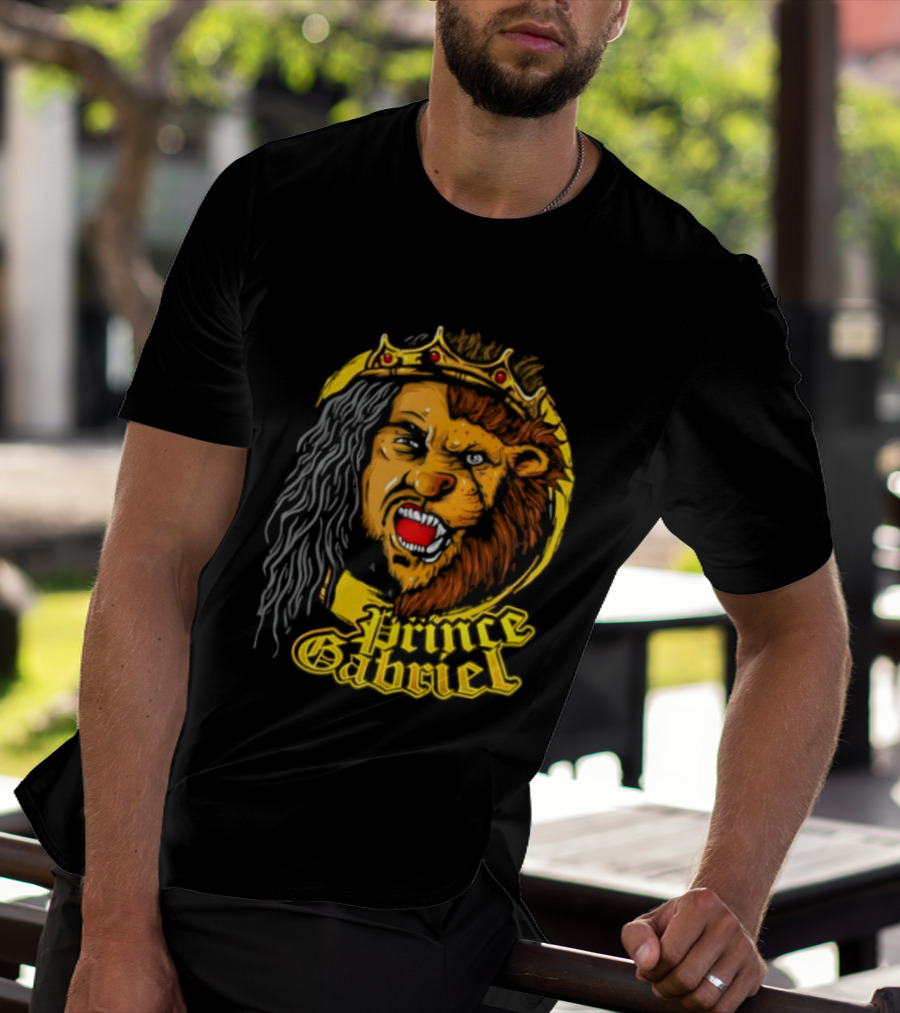 Prince Gabriel Regal Lion Face Crown Majesty T-Shirt