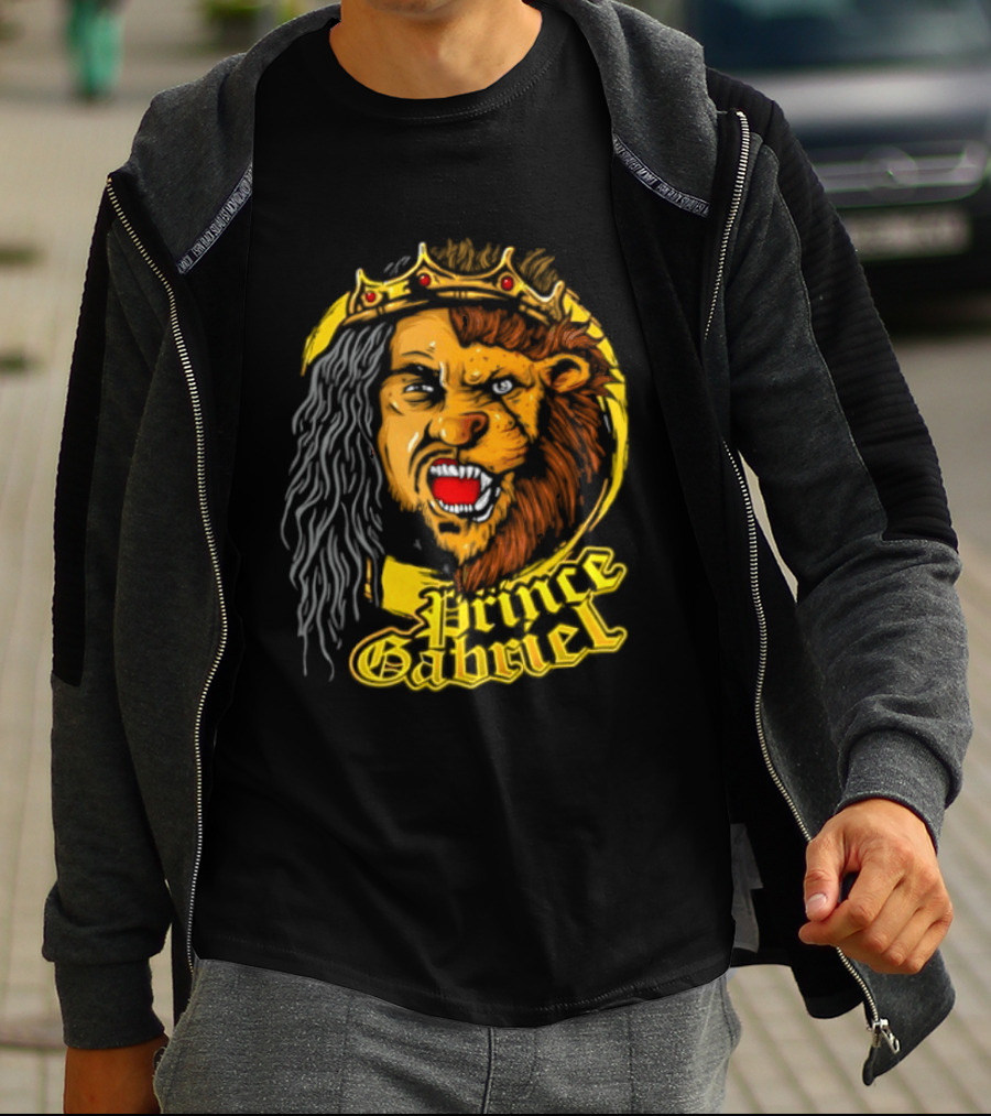 Prince Gabriel Regal Lion Face Crown Majesty T-Shirt