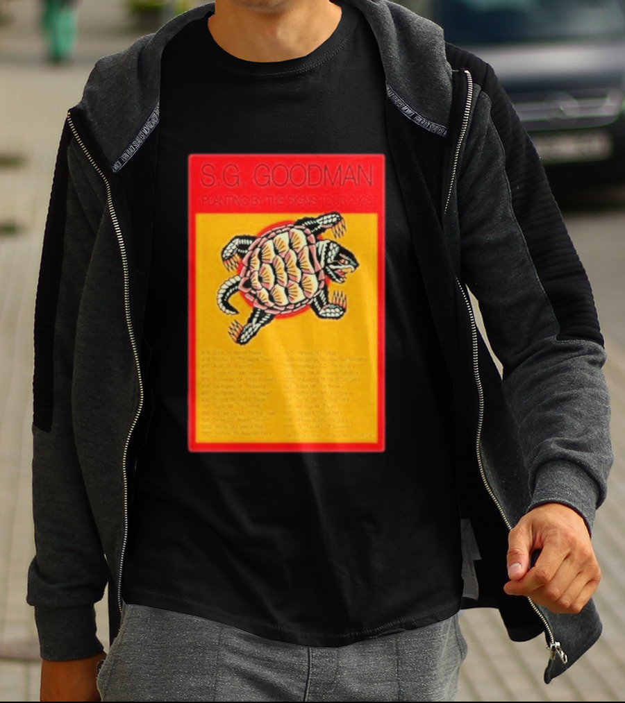 S.G. Goodman Planting By The Signs Tour 2025 Turtle Artwork And Tour Dates T-Shirt