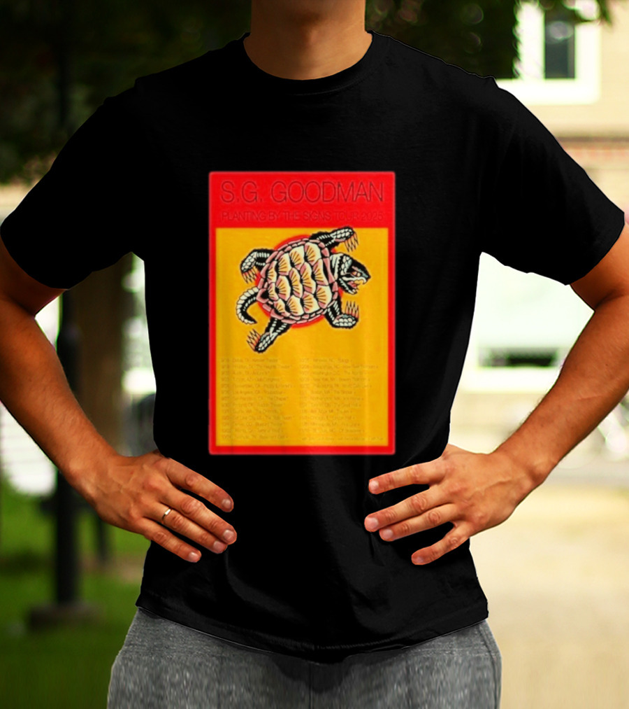 S.G. Goodman Planting By The Signs Tour 2025 Turtle Artwork And Tour Dates T-Shirt