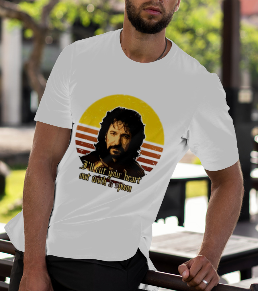 Alan Rickman I'll Cut Your Heart Out With A Spoon T-Shirt