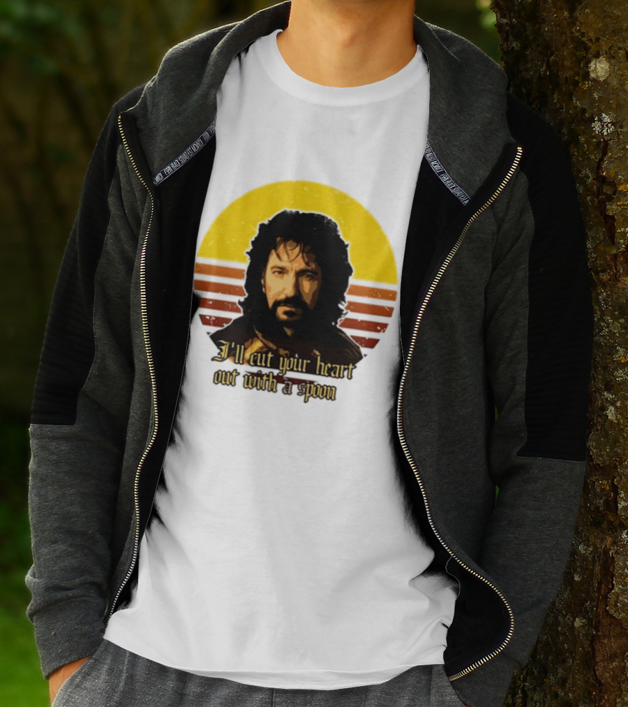 Alan Rickman I'll Cut Your Heart Out With A Spoon T-Shirt