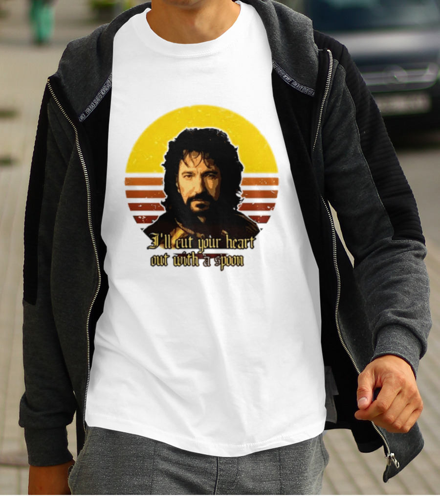 Alan Rickman I'll Cut Your Heart Out With A Spoon T-Shirt