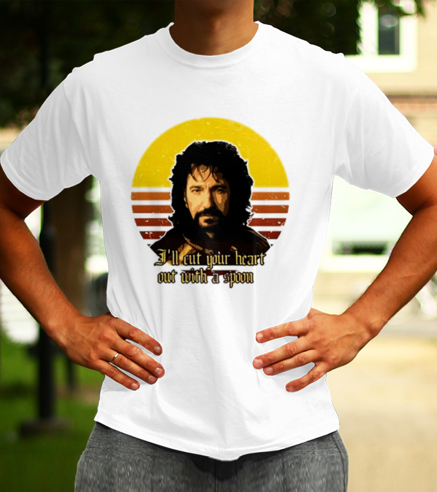 Alan Rickman I'll Cut Your Heart Out With A Spoon T-Shirt