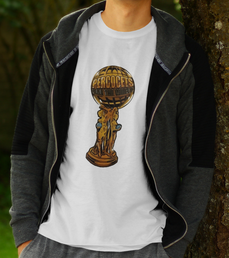 Percocets Run The World Trophy Statue T-Shirt