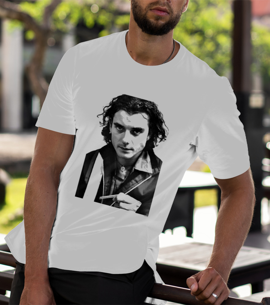 Bush Gavin Rossdale Black White Photo T-Shirt