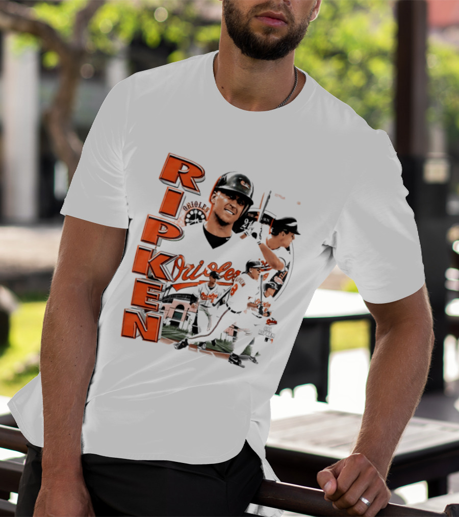 Ripken Baltimore Orioles MLB 2026 Collage Baseball Themed Fan Wear T-Shirt