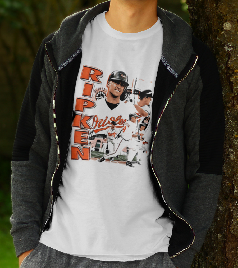 Ripken Baltimore Orioles MLB 2026 Collage Baseball Themed Fan Wear T-Shirt
