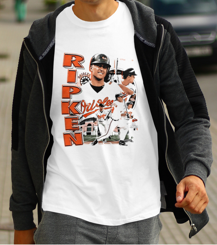 Ripken Baltimore Orioles MLB 2026 Collage Baseball Themed Fan Wear T-Shirt