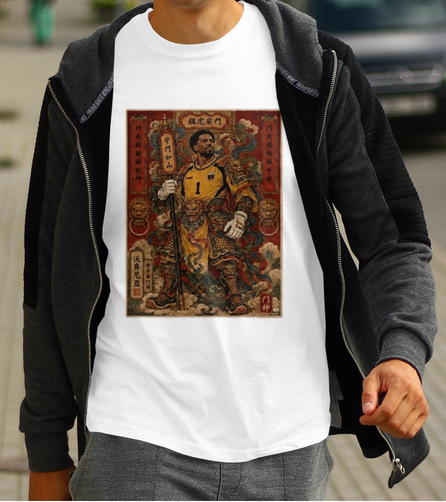 Cape Verde Goalkeeper Vozninha Door God Guardian T-Shirt