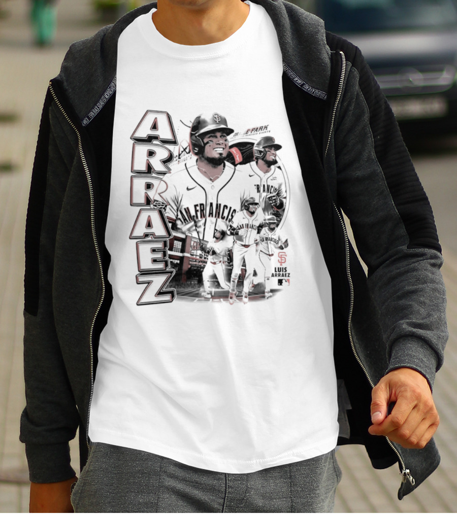 San Francisco Giants Luis Arraez MLB 2026 Collage T-Shirt