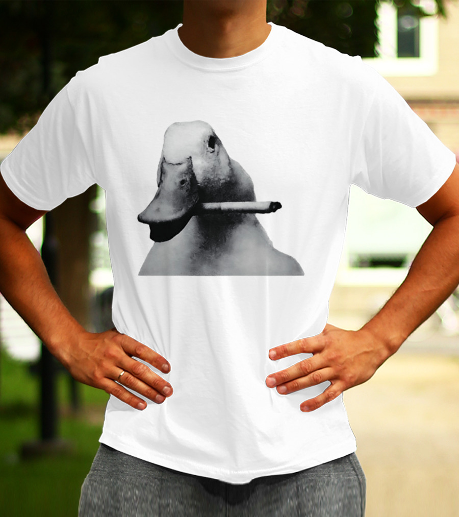 Duck With Cigarette Meme Smoking Duck Meme T-Shirt
