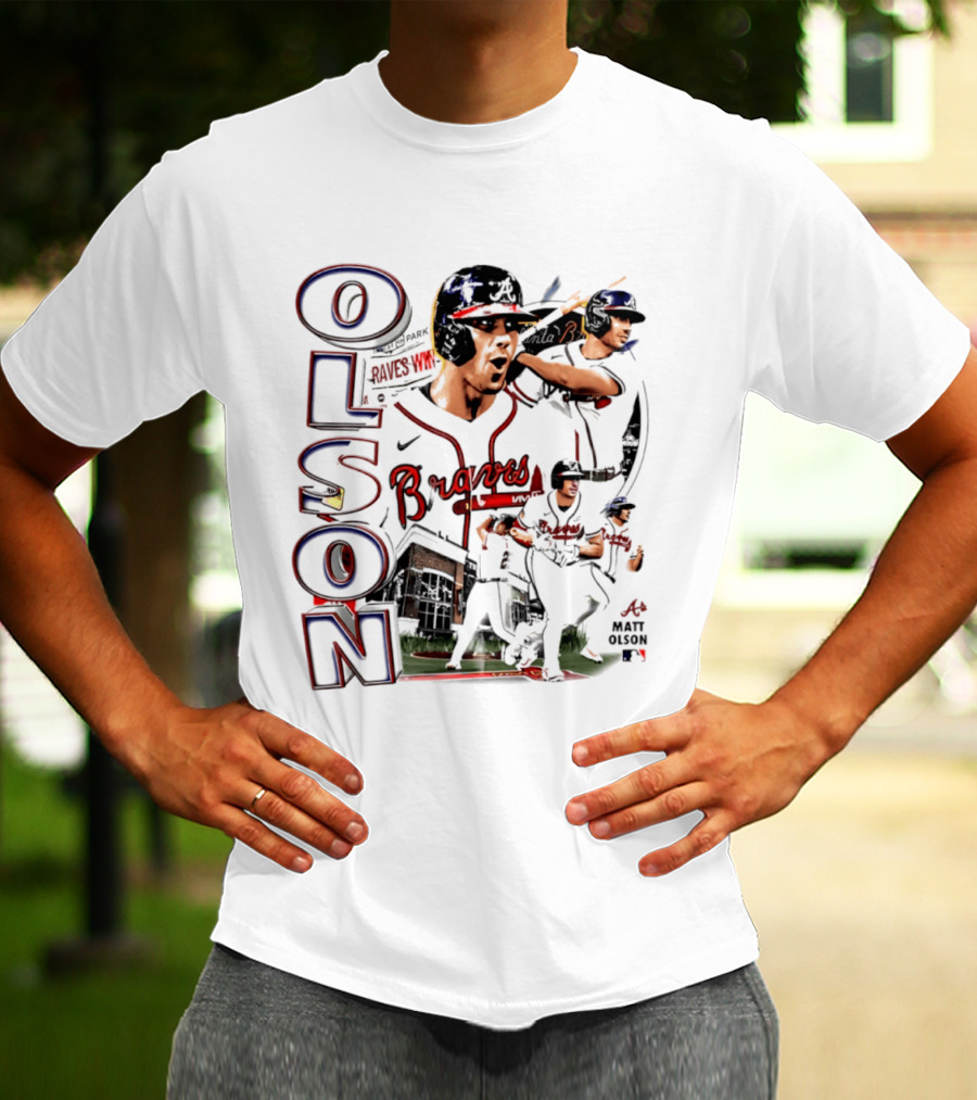 Matt Olson Braves 2026 MLB Collage Nike Swingman T-Shirt