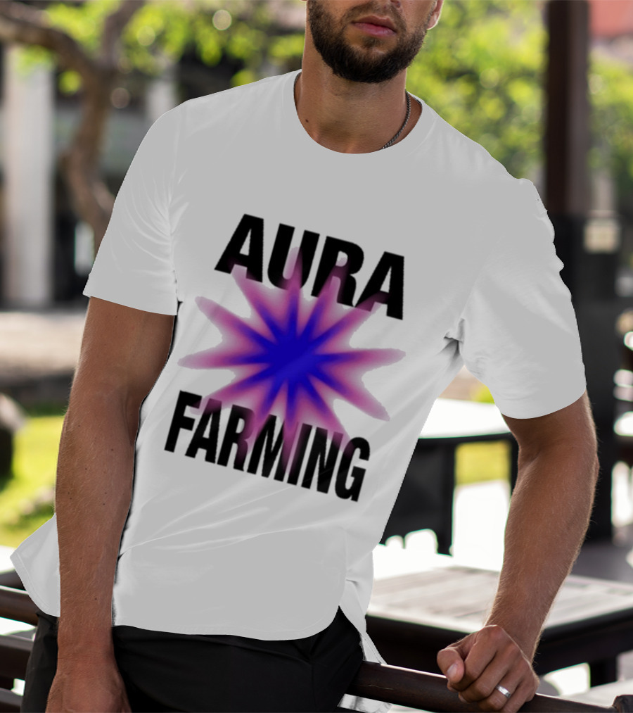 Farming Aura Starburst Energy Visual T-Shirt