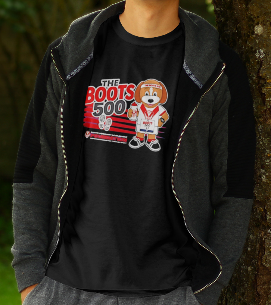 The Boots 500 Saints Community Development Foundation Adventures T-Shirt