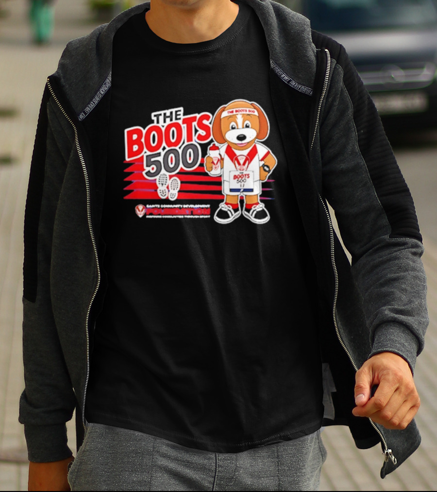 The Boots 500 Saints Community Development Foundation Adventures T-Shirt