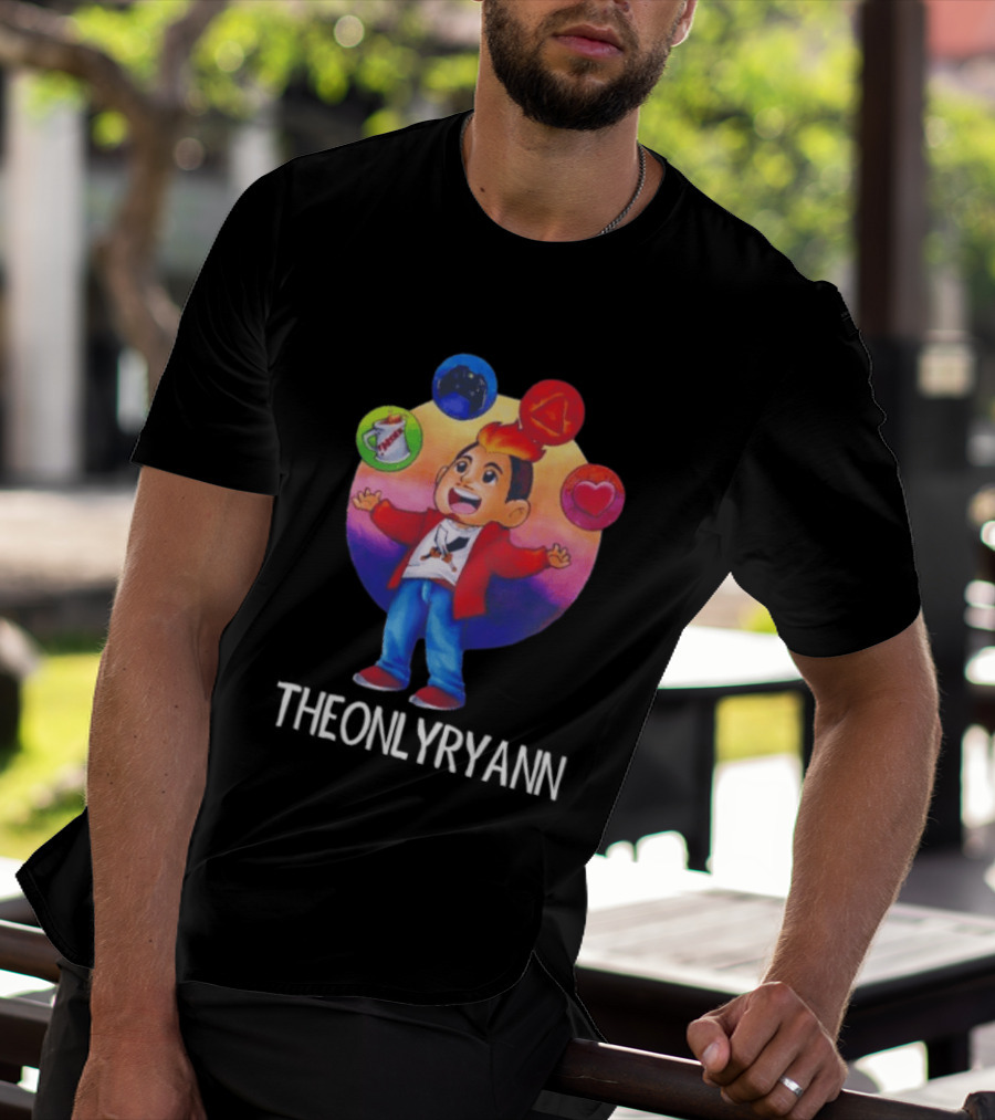 THEONLYRYANN Colorful Iconic YouTuber Gaming T-Shirt
