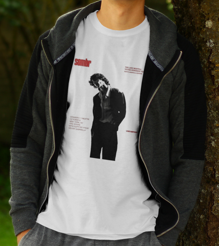 Sombr The Late Nights And Young Romance Tour Dates 2025 North America And Europe T-Shirt