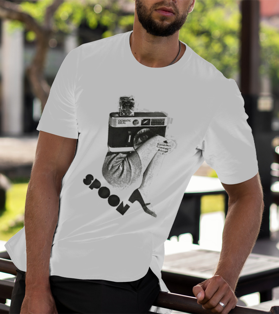 Spoon Camera Silver Iconic Utensil T-Shirt