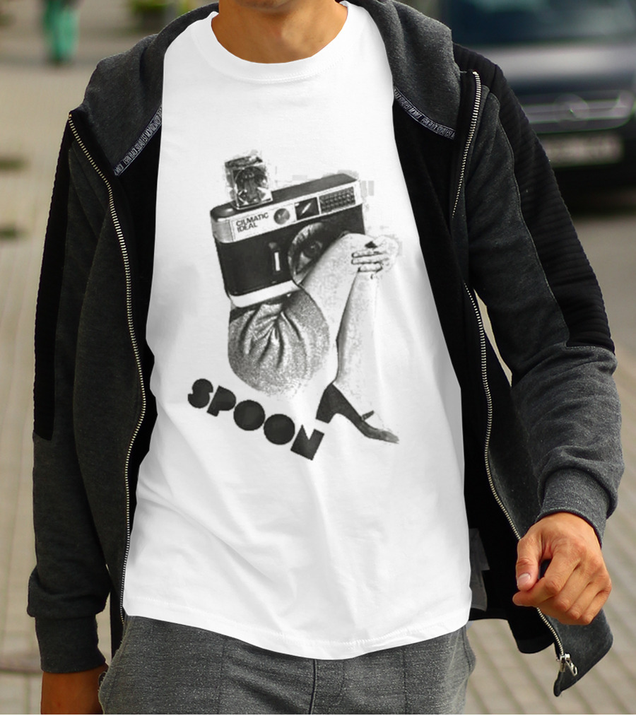 Spoon Camera Silver Iconic Utensil T-Shirt
