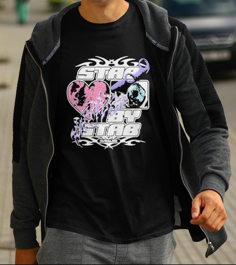 Avralize Stab By Stab Heart And Wrench T-Shirt