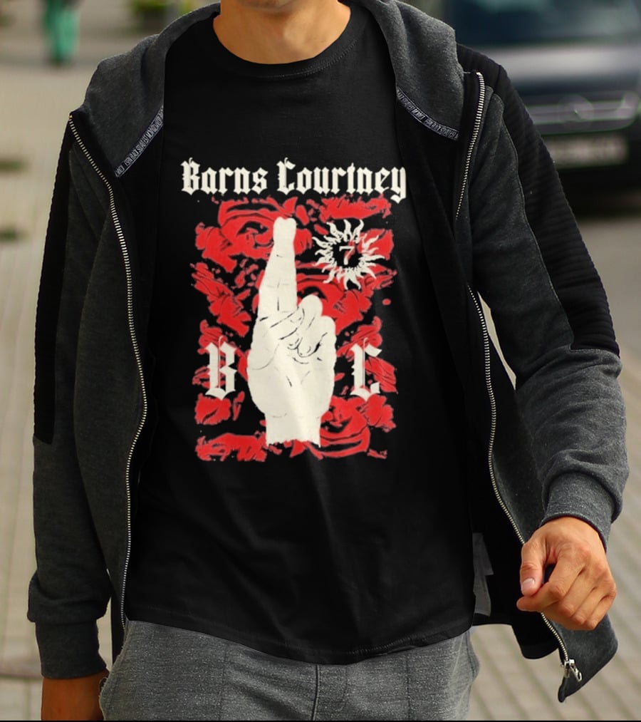 Barns Courtney Icon Roses Crossed Fingers V I C T-Shirt