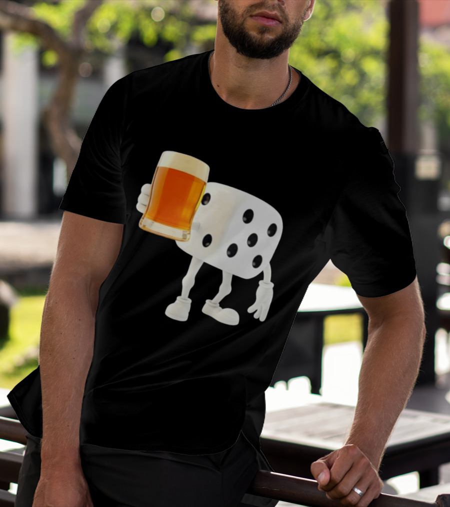 Dice Holding Beer Meme T-Shirt