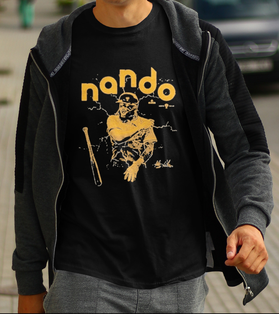 Nando Fernando Tatís Jr. San Diego Padres Baseball Player With Bat T-Shirt