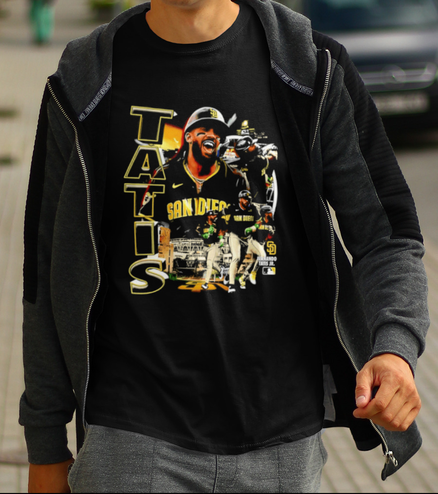 San Diego Padres Tatis Jr. 2026 MLB Collage T-Shirt