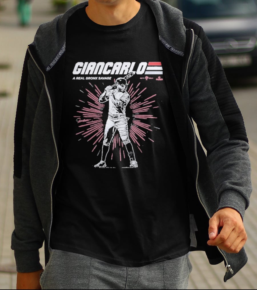 Giancarlo A Real Bronx Savage Baseball Power T-Shirt