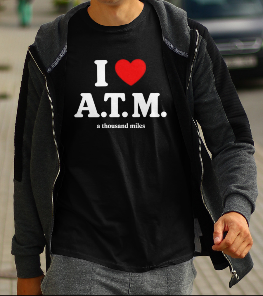 I Heart ATM A Thousand Miles Vanessa Carlton Famous Song Reference T-Shirt